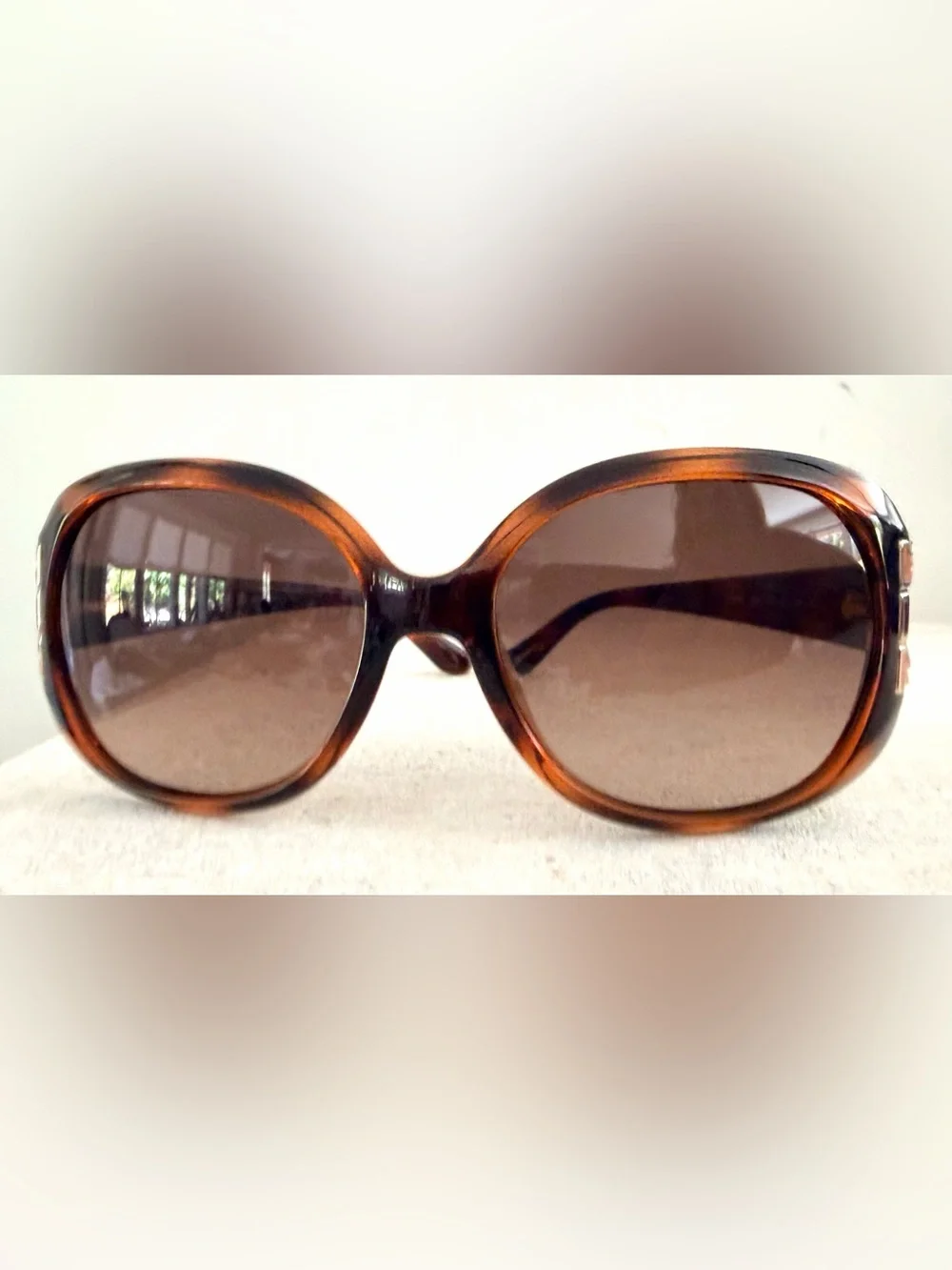 FERRAGAMO SF668S Gancini Oversized Tortoise Sunglasses NEW Full Inclusion